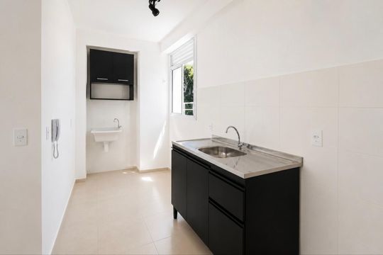 Cozinha de apartamento para alugar com 2 quartos, 50m² em Várzea das Mocas, São Gonçalo