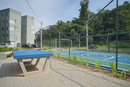 Área externa de apartamento para alugar com 2 quartos, 50m² em Várzea das Mocas, São Gonçalo