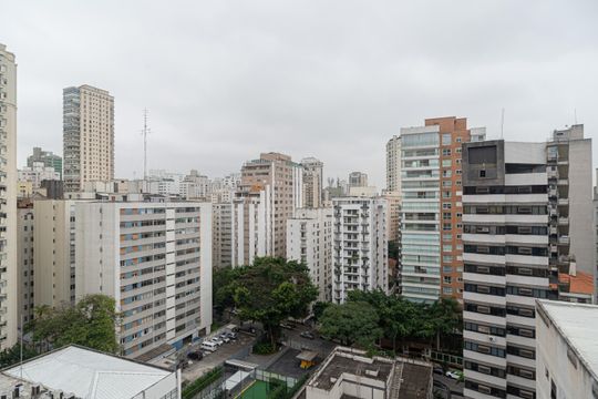 Vista da Sala de apartamento para alugar com 1 quarto, 35m² em Santa Cecilia, São Paulo