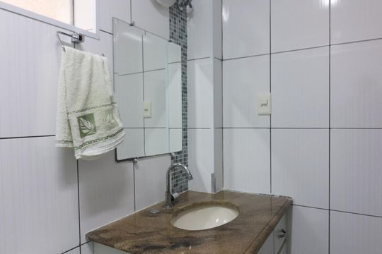 Banheiro Social de apartamento para alugar com 2 quartos, 60m² em Rudge Ramos, São Bernardo do Campo