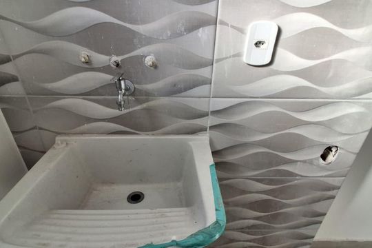 Área de Serviço de apartamento à venda com 2 quartos, 48m² em Santa Maria, São Caetano do Sul