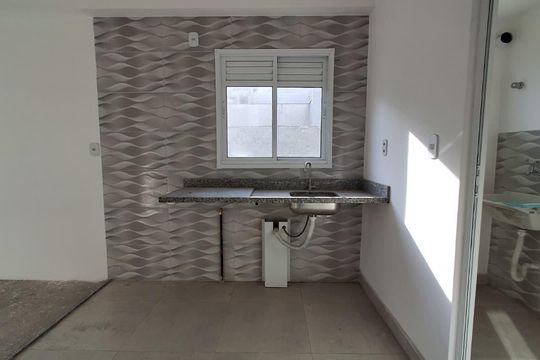 Cozinha de apartamento à venda com 2 quartos, 48m² em Santa Maria, São Caetano do Sul