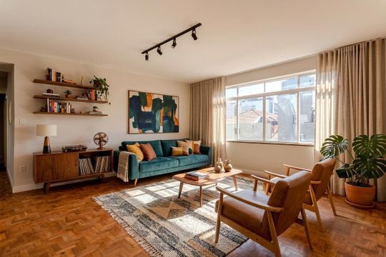 Sala de apartamento à venda com 3 quartos, 110m² em Pinheiros, São Paulo