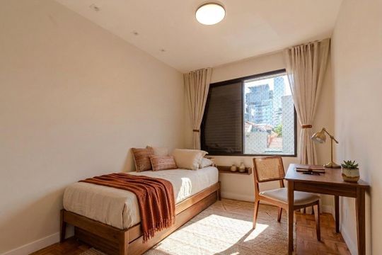 Quarto de apartamento à venda com 3 quartos, 110m² em Pinheiros, São Paulo
