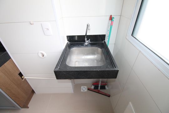 Cozinha de apartamento para alugar com 2 quartos, 42m² em Jardim Torrao de Ouro, São José dos Campos