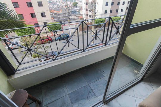 Varanda da Sala de apartamento para alugar com 2 quartos, 50m² em Jardim Imperador (zona Leste), São Paulo