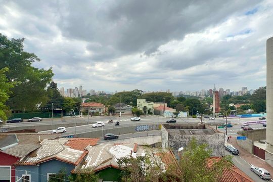 Vista da varanda da sala de apartamento à venda com 3 quartos, 140m² em Pinheiros, São Paulo