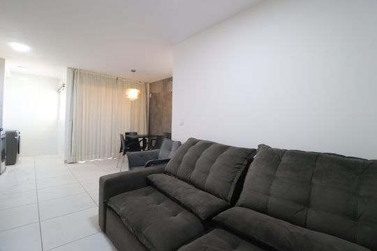 Sala de apartamento para alugar com 2 quartos, 58m² em Gávea, Uberlândia