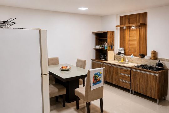 Cozinha de casa de condomínio à venda com 2 quartos, 80m² em Belém Velho, Porto Alegre