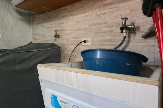 Área de Serviço e churrasqueira de casa de condomínio para alugar com 2 quartos, 170m² em Jardim Albertina, Guarulhos
