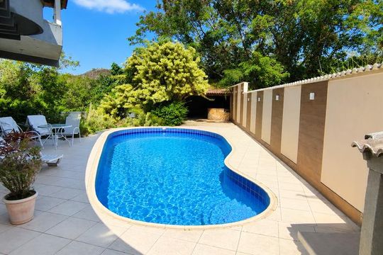 Piscina de casa de condomínio à venda com 4 quartos, 380m² em Recreio dos Bandeirantes, Rio de Janeiro
