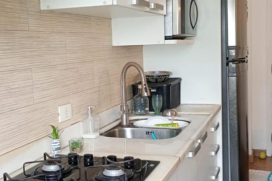 Cozinha de apartamento à venda com 1 quarto, 45m² em Lapa, Rio de Janeiro