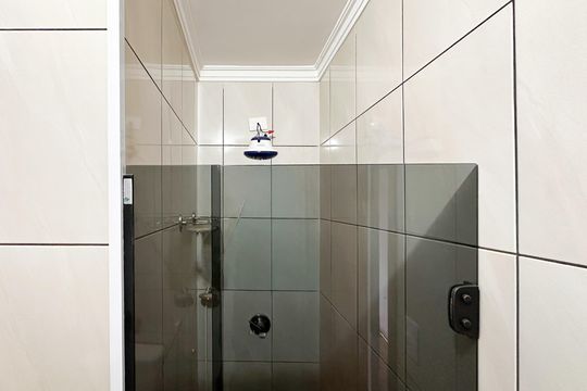 Banheiro Social de casa para alugar com 2 quartos, 92m² em Cidade Miramar, São Bernardo do Campo