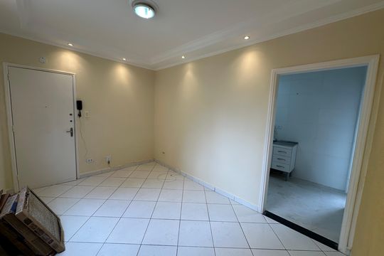 Sala de apartamento para alugar com 1 quarto, 53m² em Boa Vista, São Vicente