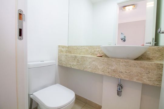 Lavabo de apartamento para alugar com 1 quarto, 50m² em Jardim Aeroporto, São Paulo