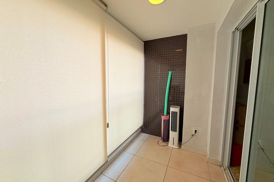 varanda de apartamento à venda com 1 quarto, 50m² em Campo Belo, São Paulo