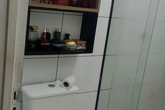 Banheiro de apartamento à venda com 2 quartos, 6m² em Jardim Silvina, São Bernardo do Campo