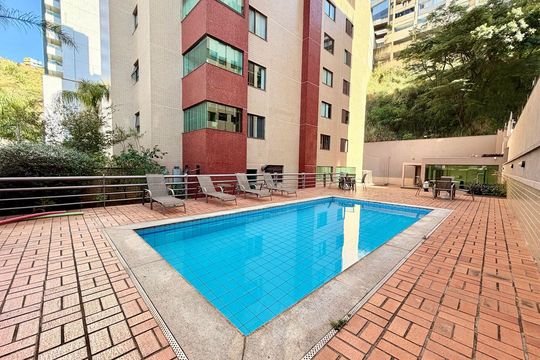 Área comum - Piscina de apartamento à venda com 4 quartos, 180m² em Luxemburgo, Belo Horizonte