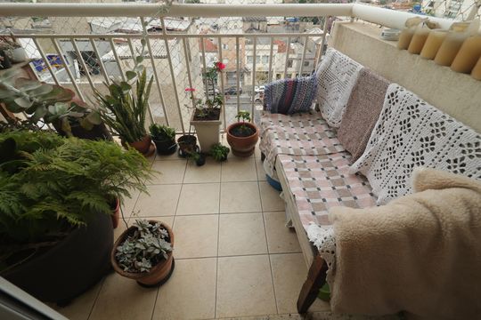 Varanda de apartamento à venda com 1 quarto, 63m² em Ipiranga, São Paulo