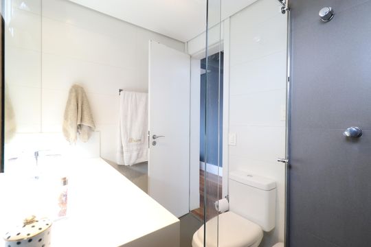 Banheiro da Suíte 3 de apartamento para alugar com 3 quartos, 144m² em Vila Leopoldina, São Paulo