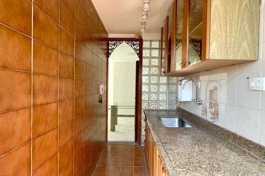 Cozinha de apartamento à venda com 1 quarto, 58m² em Jardins, São Paulo