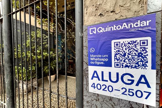 Placa de apartamento para alugar com 2 quartos, 80m² em Lapa, Rio de Janeiro