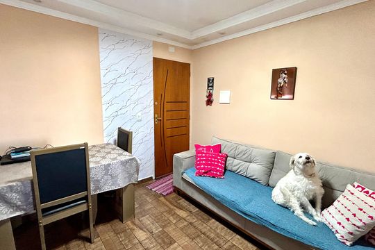 Sala de apartamento para alugar com 2 quartos, 48m² em Jardim do Triunfo, Guarulhos