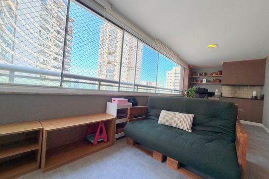 Varanda de apartamento para alugar com 3 quartos, 150m² em Vila Gertrudes, São Paulo