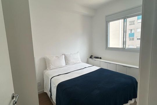 Quarto de apartamento à venda com 1 quarto, 34m² em Santo Amaro, São Paulo