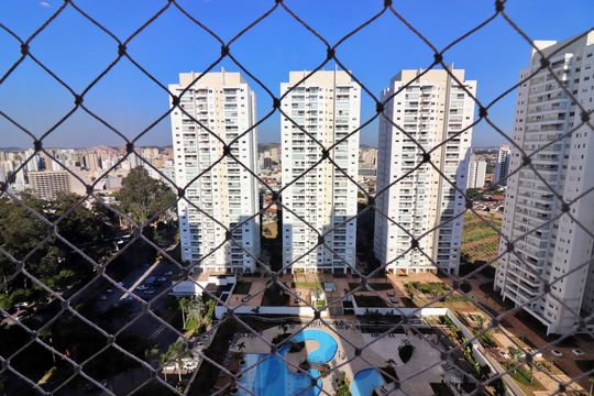 Varanda gourmet Vista  de apartamento para alugar com 2 quartos, 107m² em Vila Lusitania, São Bernardo do Campo