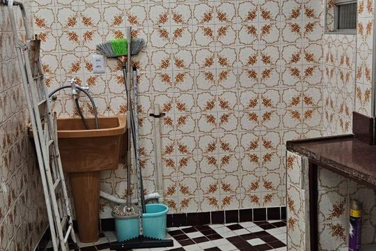 Cozinha de apartamento para alugar com 1 quarto, 63m² em Ponta da Praia, Santos