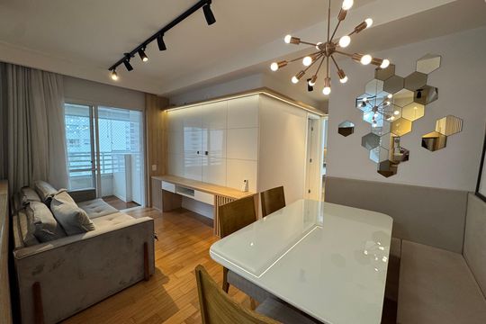 Sala de apartamento à venda com 2 quartos, 67m² em Industrial Autonomistas, Osasco