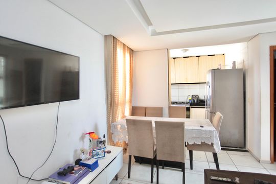 Sala de apartamento para alugar com 2 quartos, 44m² em Tropical, Contagem