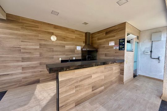 Área comum - Churrasqueira de apartamento para alugar com 2 quartos, 44m² em Tropical, Contagem