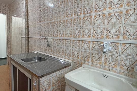 Cozinha e Área de Serviço de apartamento para alugar com 1 quarto, 28m² em Embaré, Santos