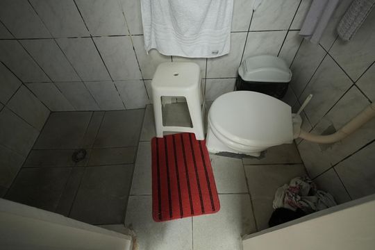 Banheiro Social de casa para alugar com 1 quarto, 80m² em Parque Oratório, Santo André