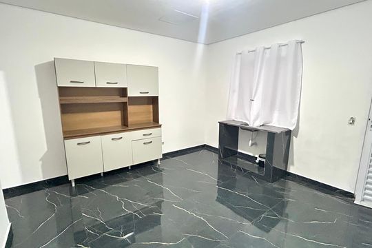 Sala - Cozinha de casa para alugar com 1 quarto, 26m² em Parque Continental Ii, Guarulhos