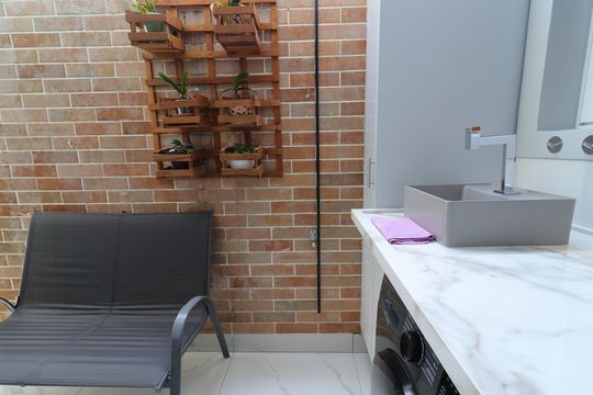 Área de Serviço de casa à venda com 3 quartos, 115m² em Campo Grande, São Paulo