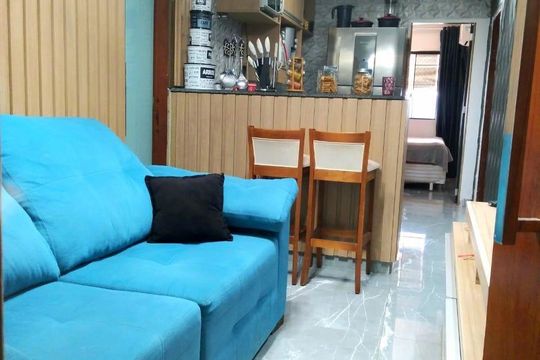 Sala de apartamento à venda com 2 quartos, 52m² em Qe 40, Brasília
