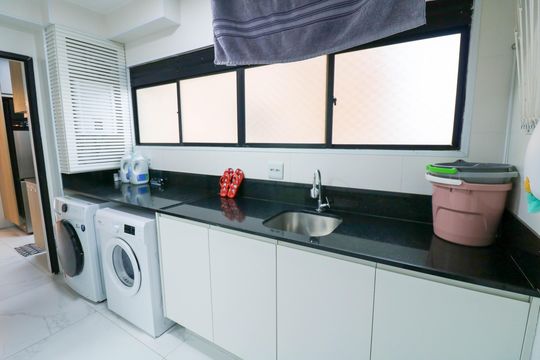Área de Serviço de apartamento à venda com 3 quartos, 146m² em Santo Amaro, São Paulo