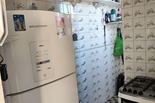 Cozinha de apartamento à venda com 2 quartos, 52m² em Olaria, Rio de Janeiro