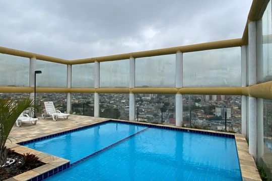 Área comum - Piscina de apartamento para alugar com 2 quartos, 57m² em Jaguaribe, Osasco
