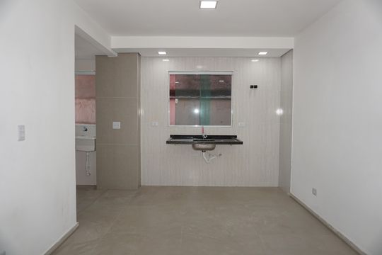 Sala/Cozinha de apartamento para alugar com 1 quarto, 40m² em Jardim Castilho, Embu das Artes