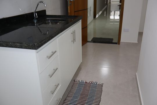 Cozinha e Área de Serviço de apartamento para alugar com 2 quartos, 39m² em Quinta da Paineira, São Paulo