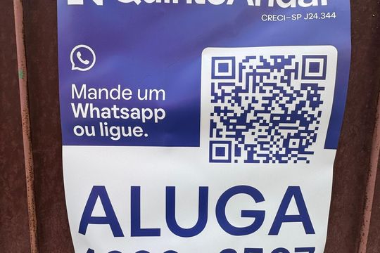 Placa grande  de casa para alugar com 1 quarto, 45m² em Cipava, Osasco