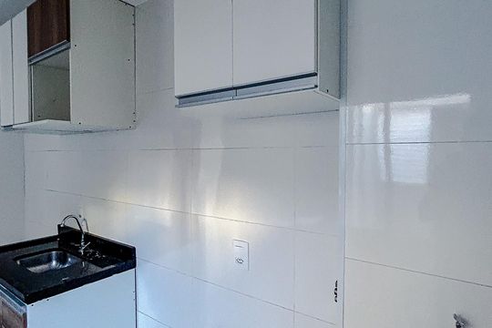 Cozinha e Área de Serviço de apartamento para alugar com 2 quartos, 40m² em Parque São Jorge, São Paulo