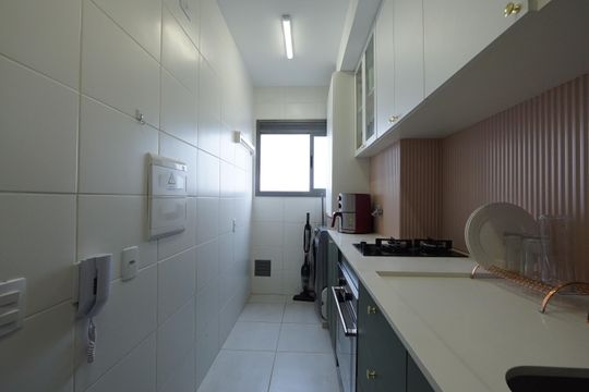 Cozinha de kitnet/studio à venda com 1 quarto, 27m² em Vila Dom Pedro I, São Paulo