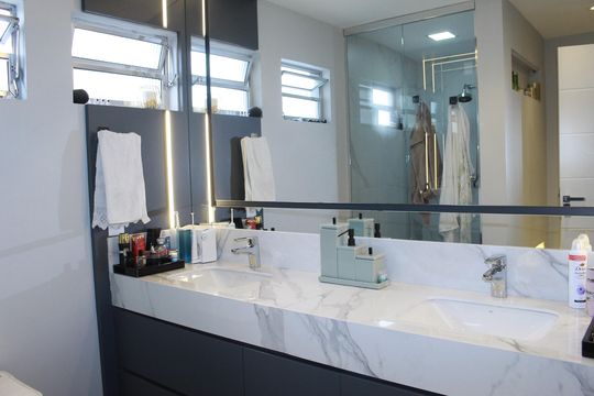 Banheiro da Suíte de apartamento à venda com 1 quarto, 142m² em Santa Cecilia, São Paulo