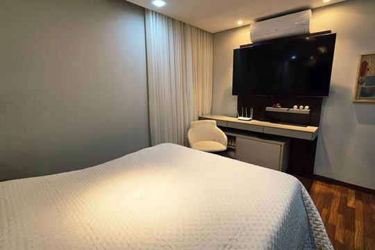 Quarto de apartamento à venda com 4 quartos, 135m² em Santo Agostinho, Belo Horizonte