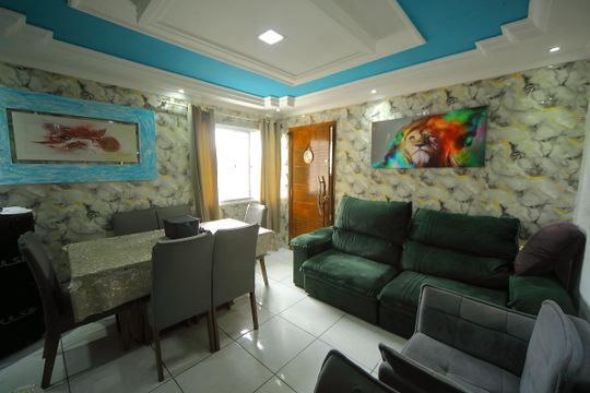 Sala de apartamento à venda com 2 quartos, 48m² em Jardim Silvina, São Bernardo do Campo